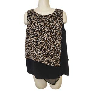 CALVIN KLEIN size M - Giraffe Print Top - Blouse